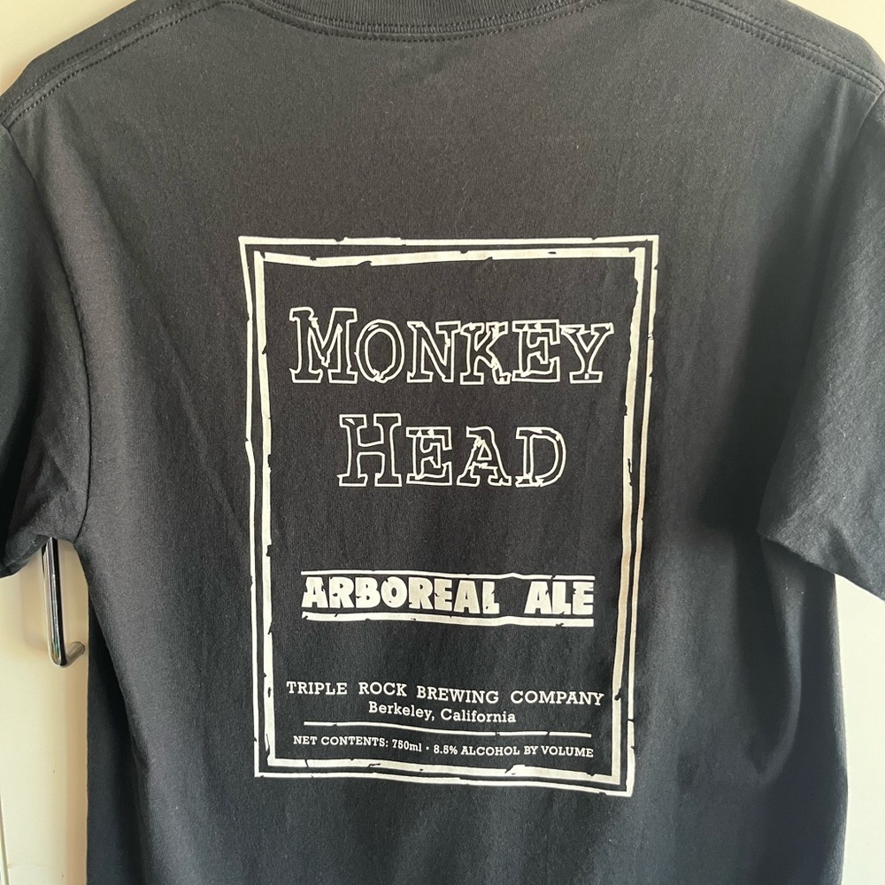 Triple rock brewery, Berkeley, California. Black, Small graphic T-shirt. - Picture 5 of 5